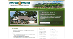 Desktop Screenshot of kappelspropertymanagement.com